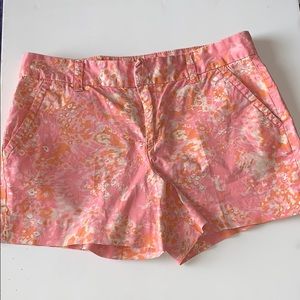 Calvin Klein Jeans Women 6 Pink Coral Print Shorts